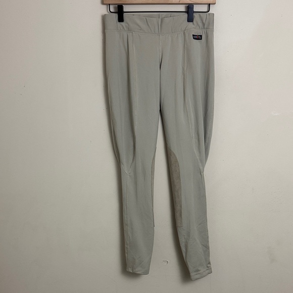 Kerrits Women's Riding Britches Pants Beige size L Equestrian Athletics Preppy - Picture 1 of 11